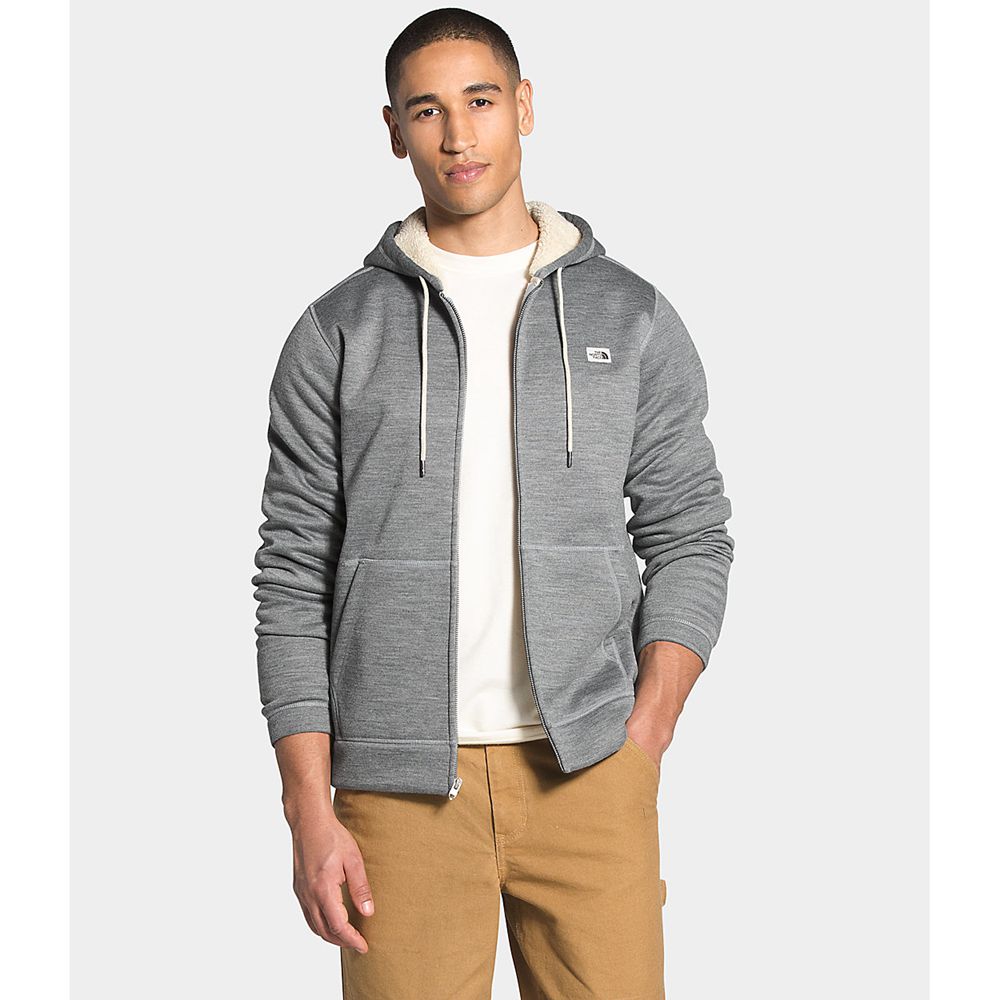 The North Face Fleece Full Zip Mens Australia - The North Face Sherpa Patrol Hoodie Grey (NKH-496021